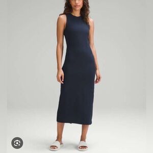 LULULEMON All Aligned Ribbed MIDI Dress